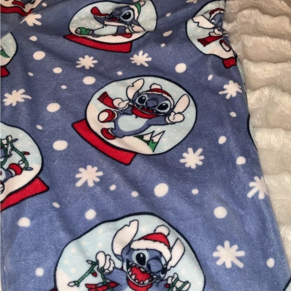 Disney Stitch Christmas‎ Soft Fleece Pajama Pant W/pockets  Size Medium (8-10) - Picture 7 of 12